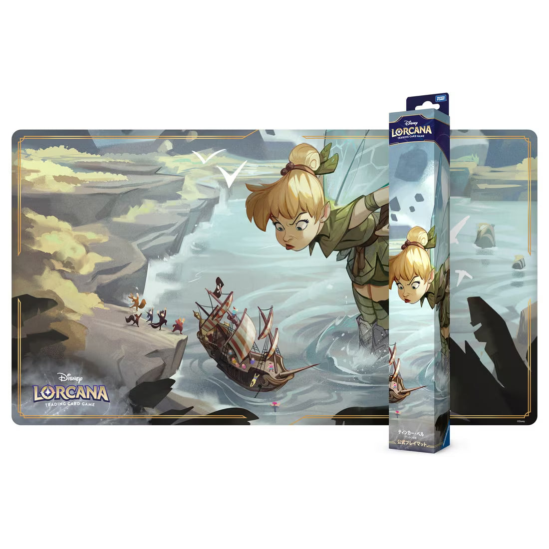 ディズニー・ロルカナ・TCG 日本語版 公式プレイマット「ティンカー・ベル でっかい妖精」※ゆうパケット不可