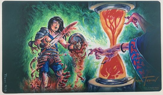 Timetwister プレイマット直筆サイン入りby Mark Tedin