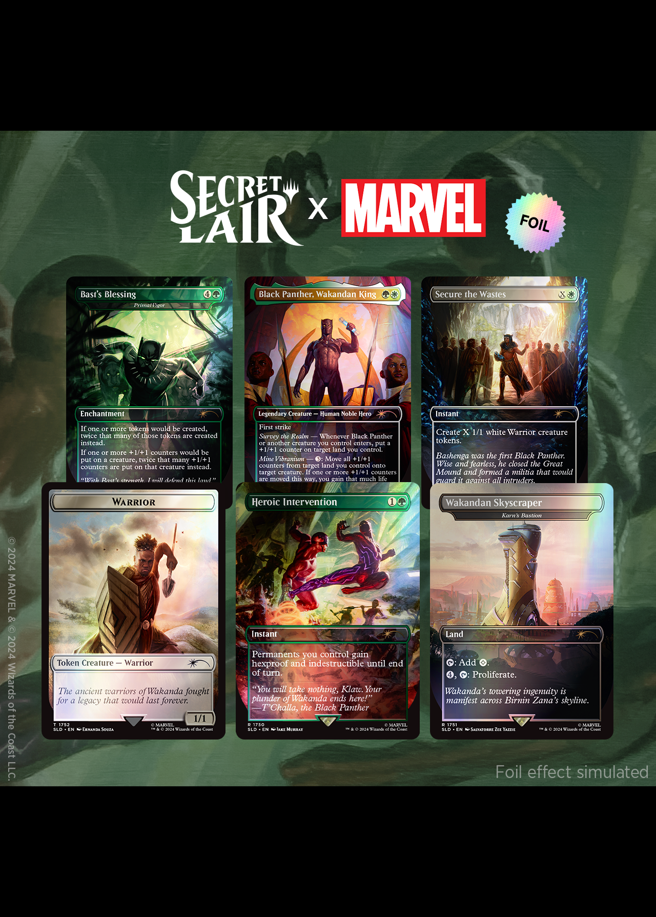Secret Lair「Secret Lair x Marvel's Black Panther Foil Edition」