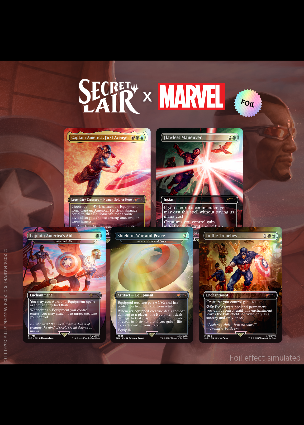 Secret Lair 「 Secret Lair x Marvel's Captain America Foil Edition 」