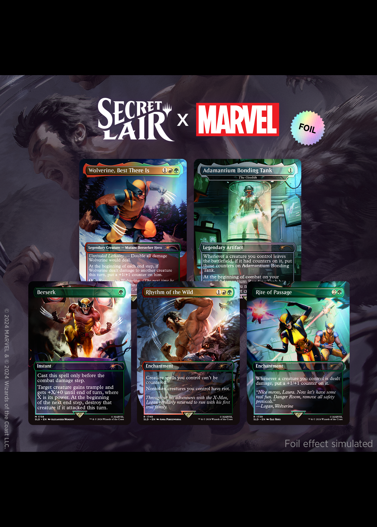 Secret Lair「Secret Lair x Marvel's Wolverine Foil Edition 」