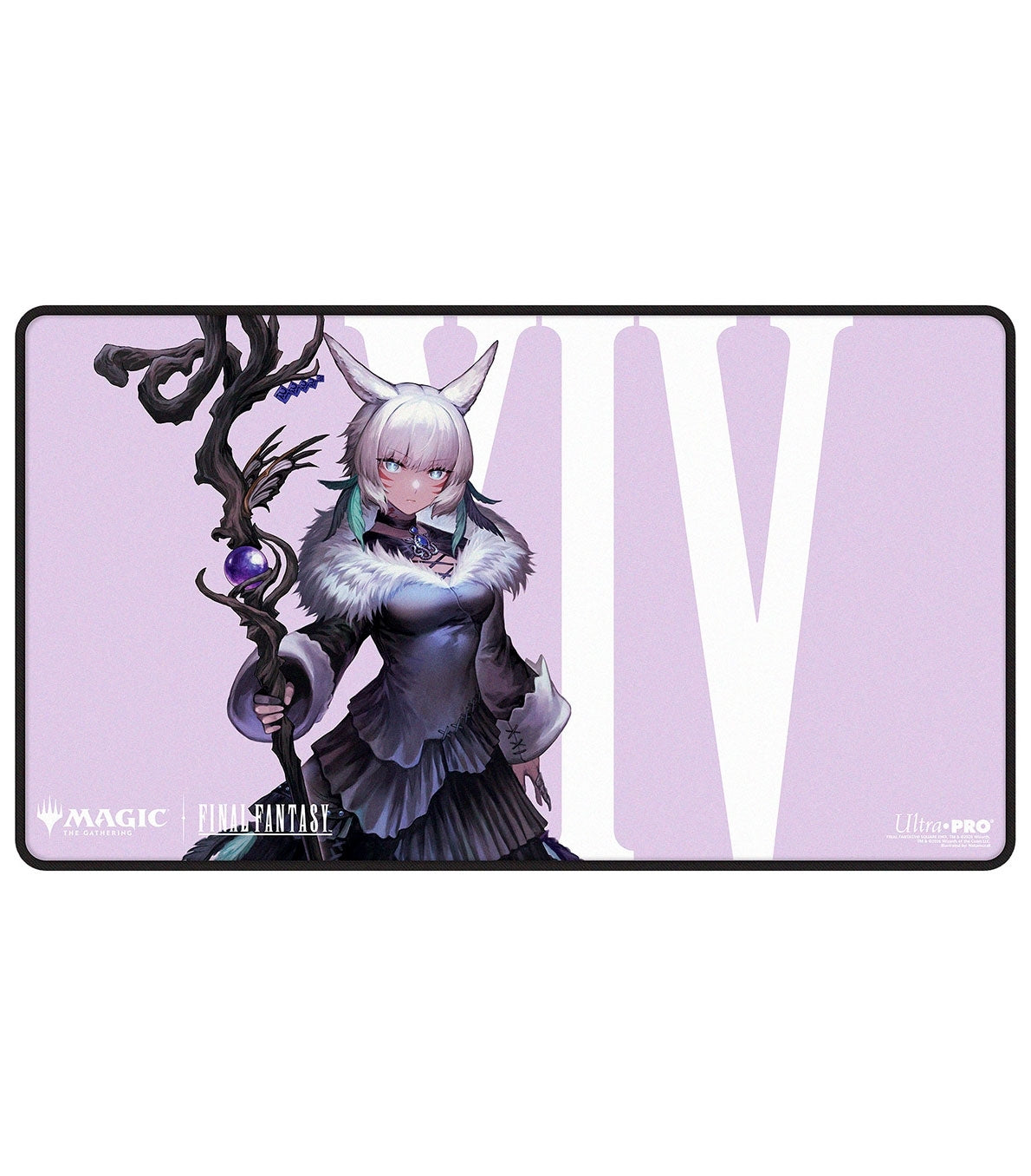 【早期予約割引6/7(日)まで】【予約商品】FINAL FANTASY「ヤ・シュトラ・ルル」スティッチド(ブラック)プレイマット Black Stitched Playmat