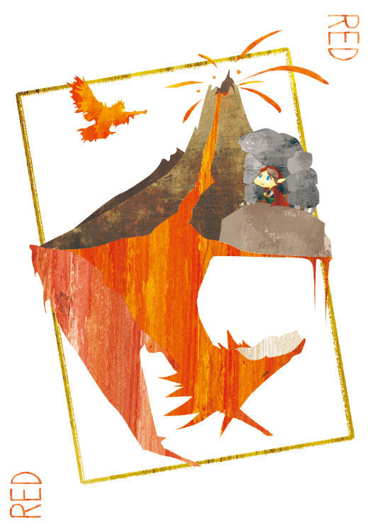 単色トークンカード【赤】