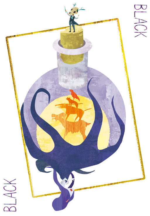 単色トークンカード【黒】