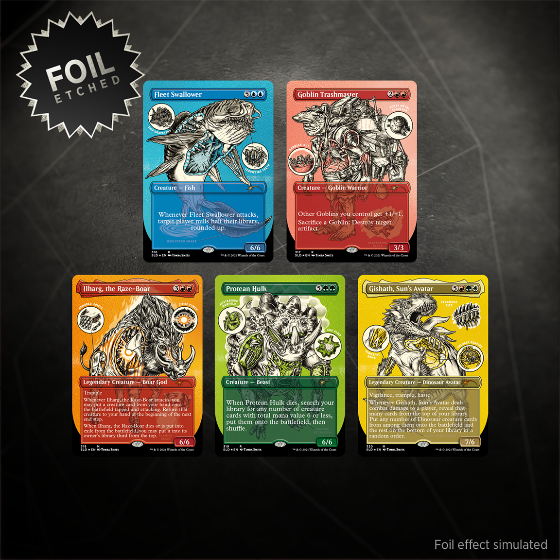 Secret Lair「Monster Anatomy 101 Foil Etched Edition」