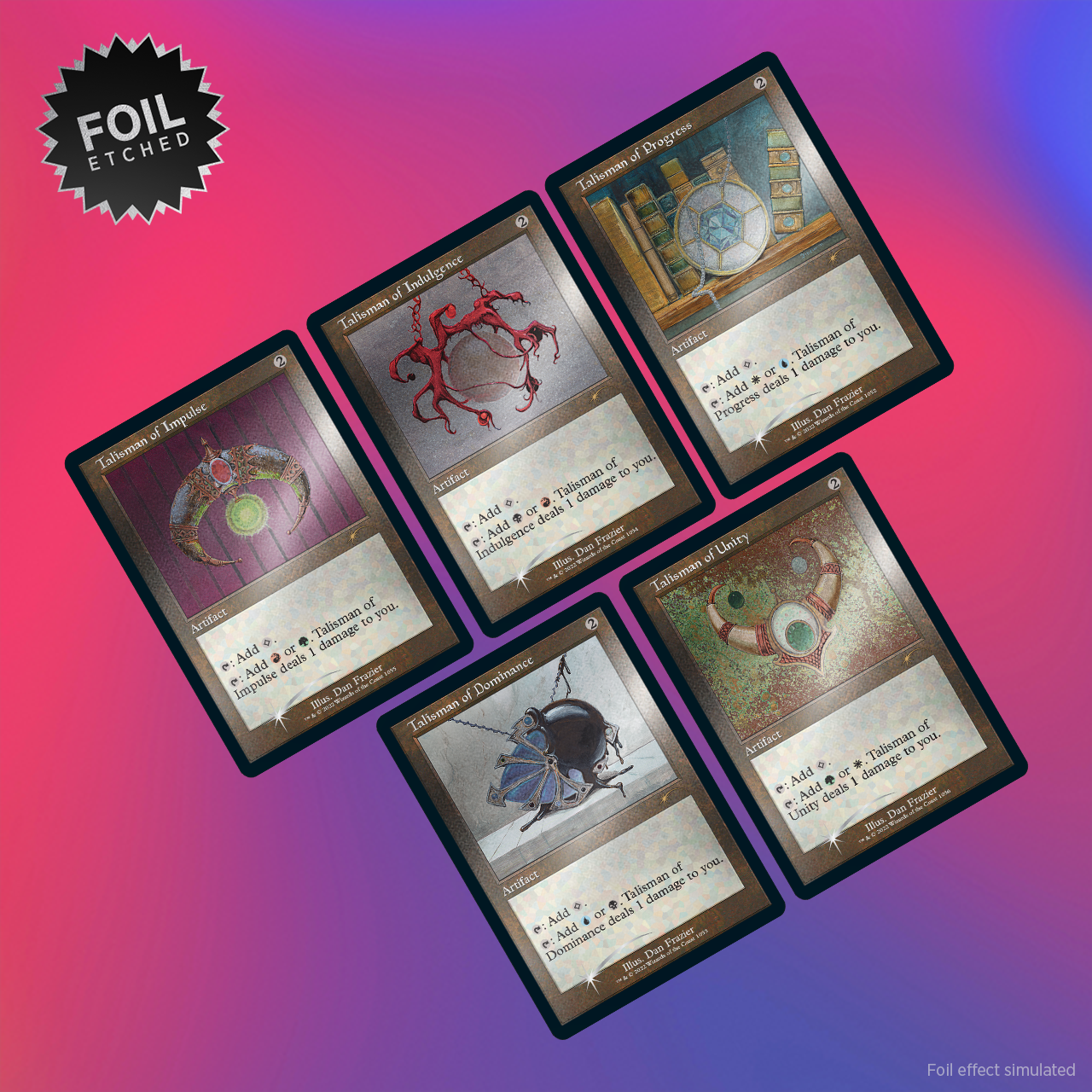 Secret Lair「Dan Frazier Is Back Again: The Allied Talismans Foil Etched Edition」