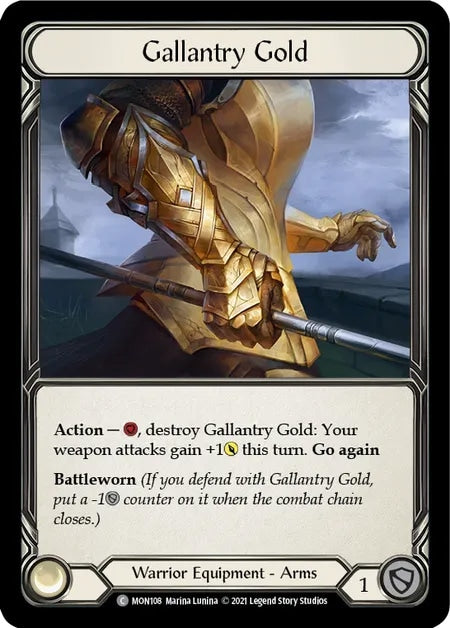 [Warrior]Gallantry Gold [MON-初版][Cold Foil]