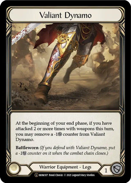 [Warrior]Valiant Dynamo [MON-UL][Rainbow Foil]