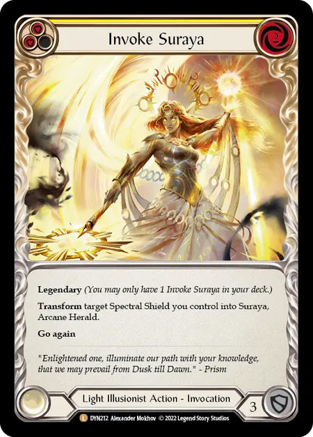 [Illusionist]Invoke Suraya // Suraya, Archangel of Knowledge [DYN][Rainbow Foil]