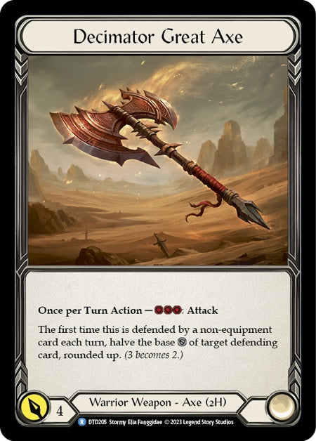 [Warrior]Decimator Great Axe [DTD][Coid Foil]