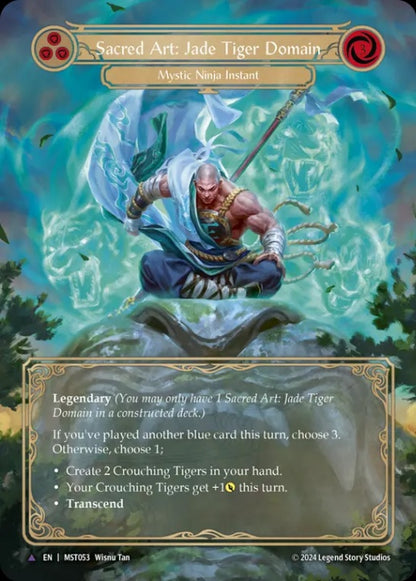 [Mystic Ninja]聖なる技：翡翠の虎の地/Sacred Art: Jade Tiger Domain [MST][Cold Foil][Marvel]