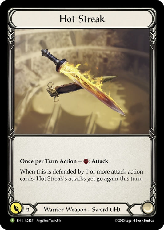[Warrior]連破の熱剣/Hot Streak [プロモ][Rainbow Foil]