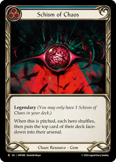 混沌の分裂/Schism of Chaos [HNT][Cold Foil][Fabled]