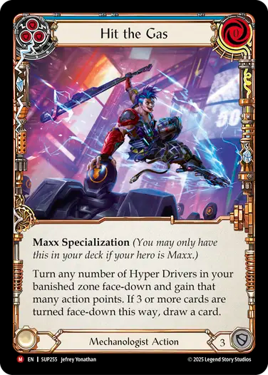[Mechanologist]アクセル全開/Hit the Gas [SUP][Rainbow Foil]