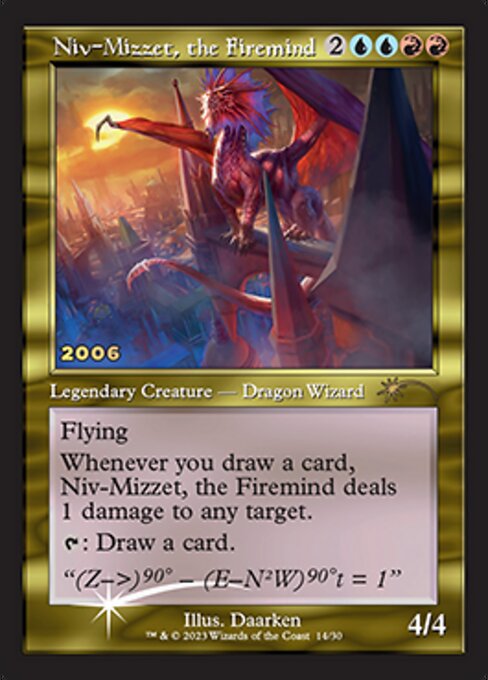 火想者ニヴ＝ミゼット/Niv-Mizzet, the Firemind [30周年プロモ][FOIL]