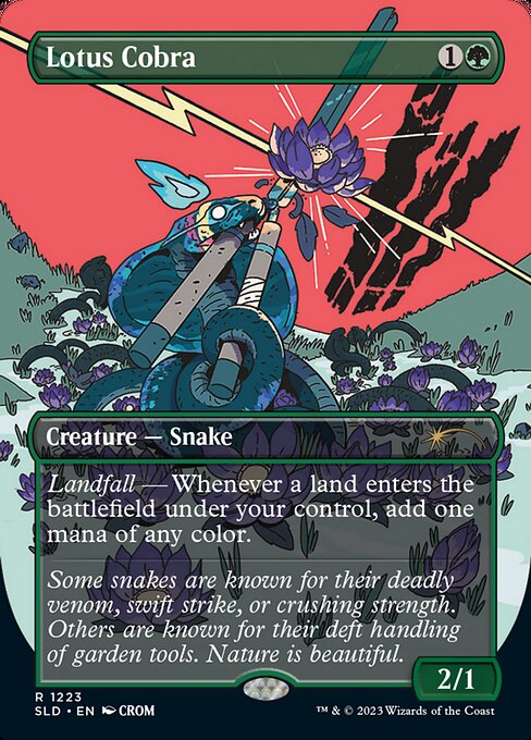 水蓮のコブラ/Lotus Cobra [Secret Lair] [FOIL]