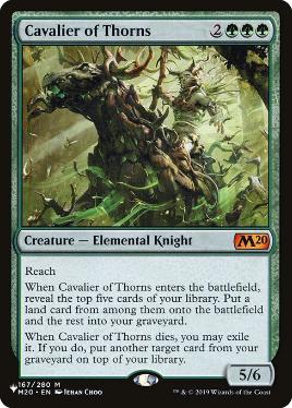 茨の騎兵/Cavalier of Thorns[The List]