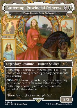 Buttercup, Provincial Princess《ウェザーライトの艦長、シッセイ/Sisay, Weatherlight Captain》 [Secret Lair] [FOIL]