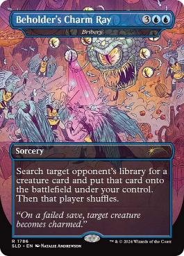 Beholder's Charm Ray《袖の下/Bribery》 [Secret Lair] [FOIL]