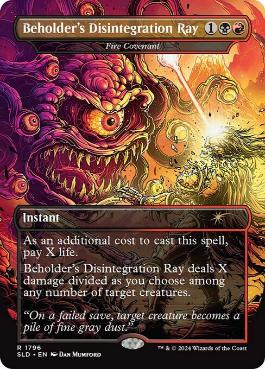 Beholder's Disintegration Ray《Fire Covenant/Fire Covenant》 [Secret Lair]