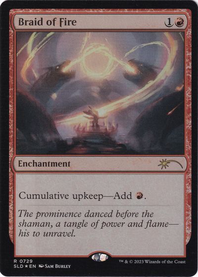 炎の編み込み/Braid of Fire [Secret Lair] [FOIL][スケッチ]