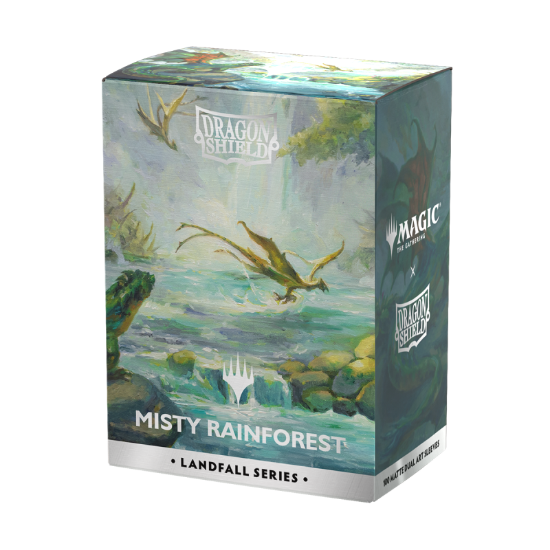 ドラゴンシールド Landfall Series - Misty Rainforest License Sleeves 100枚入り [AT-16501] ※ゆうパケット不可