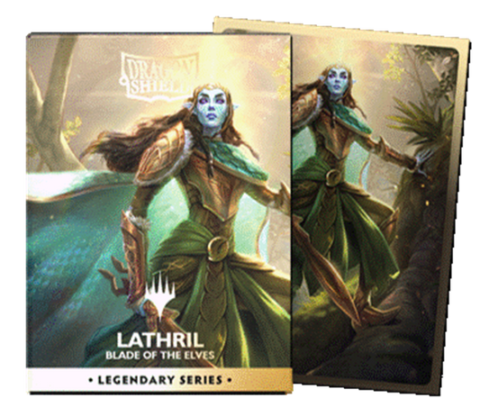 【予約商品】ドラゴンシールド Lathril, Blade of the Elves Sleeves - Standard size - Dual Art 100枚入り [AT-16538]