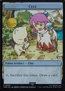 MTG FINALFANTASY Stainless TOKEN Clue / FINALFANTASY ステンレストークン「手掛かり」[英語版]