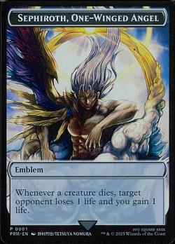 MTG FINALFANTASY Stainless TOKEN EMBLEM -Sephiroth, One-Winged Angel- / FINALFANTASY ステンレストークン「紋章 -片翼の天使、セフィロス」[英語版]