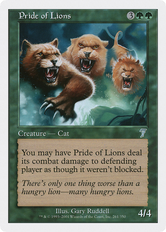 ライオンの群れ/Pride of Lions [7ED] [FOIL]