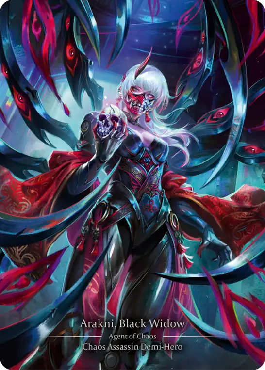 [Chaos Assassin]黒麗蜘蛛のアラクニ/Arakni, Black Widow [HNT][Cold Foil][Marvel]