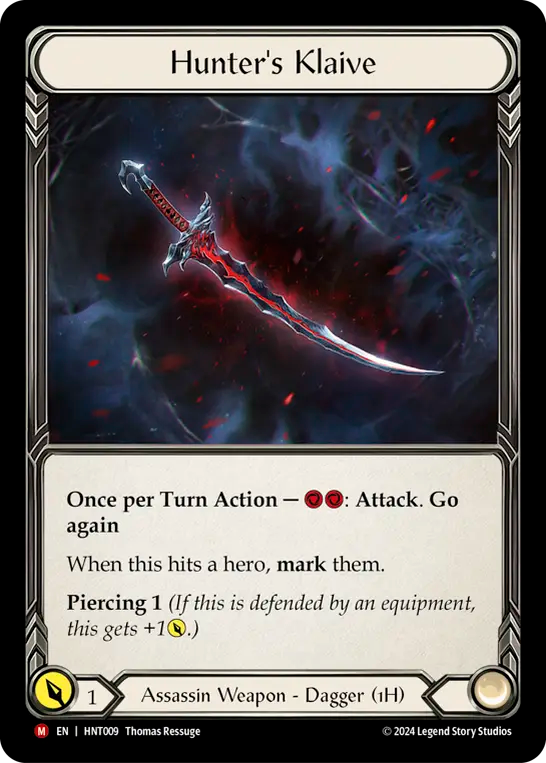 [Assassin]狩人のクレイヴ/Hunter's Klaive [HNT][Cold Foil]