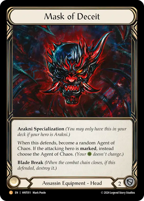 [Assassin]欺瞞の仮面/Mask of Deceit [HNT][Rainbow Foil]