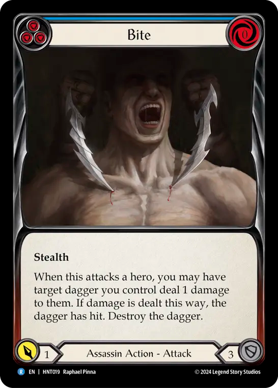 [Assassin]咬傷/Bite [青][HNT][Rainbow Foil]