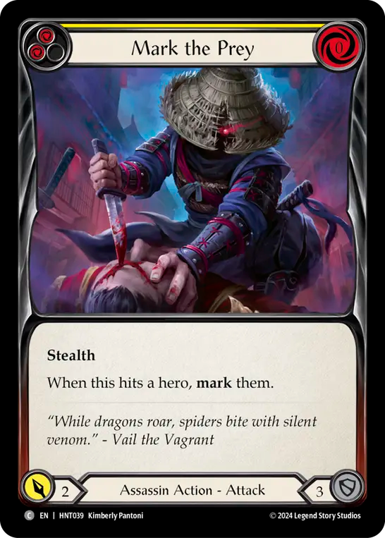 [Assassin]標的への刻印/Mark the Prey [黄][HNT][Rainbow Foil]