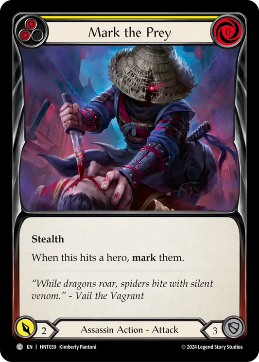 [Assassin]標的への刻印/Mark the Prey [黄][HNT][Rainbow Foil]
