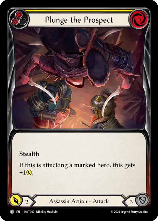 [Assassin]急転直下/Plunge the Prospect [黄][HNT][Rainbow Foil]