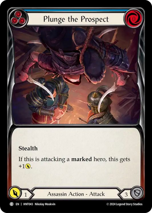 [Assassin]急転直下/Plunge the Prospect [青][HNT][Rainbow Foil]