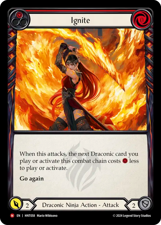 [Draconic Ninja]炎斬/Ignite [HNT][Rainbow Foil]