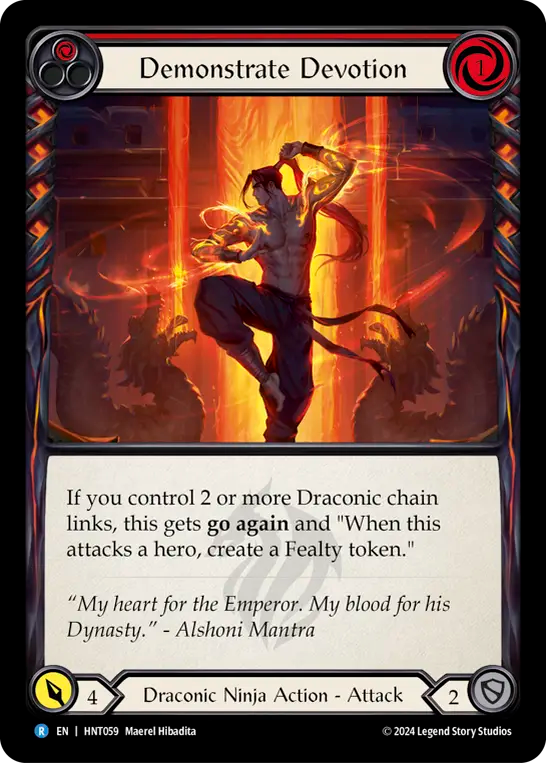 [Draconic Ninja]献身の証明/Demonstrate Devotion [HNT][Rainbow Foil]