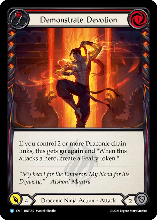 [Draconic Ninja]献身の証明/Demonstrate Devotion [HNT][Rainbow Foil]