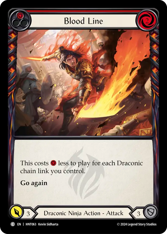 [Draconic Ninja]血の戦線/Blood Line [HNT][Rainbow Foil]