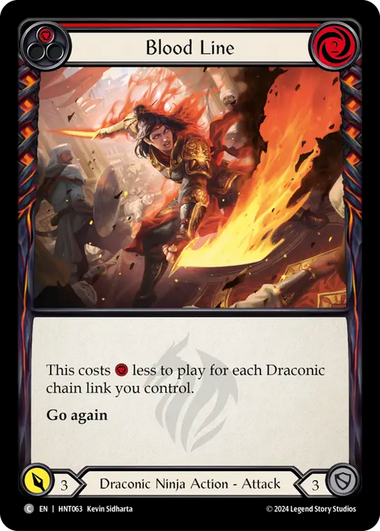 [Draconic Ninja]血の戦線/Blood Line [HNT][Rainbow Foil]