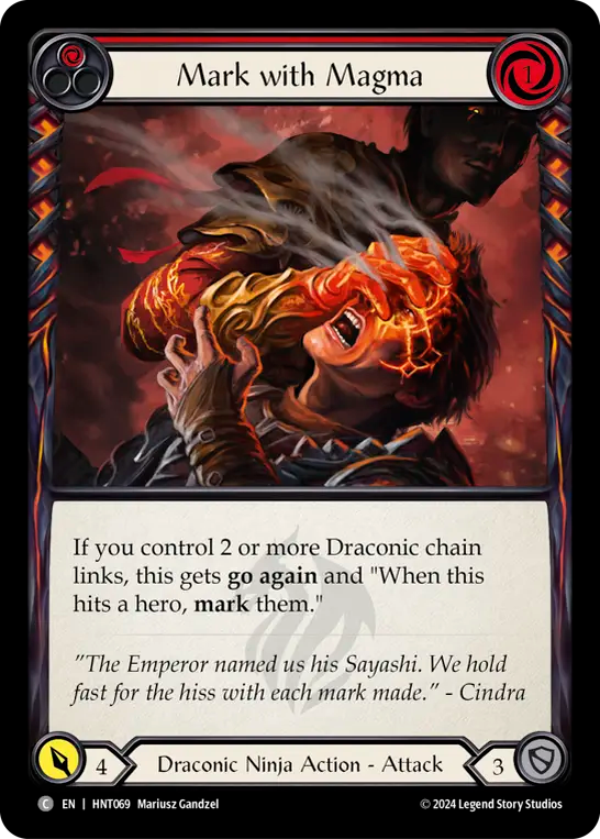 [Draconic Ninja]マグマの標的/Mark with Magma [HNT]