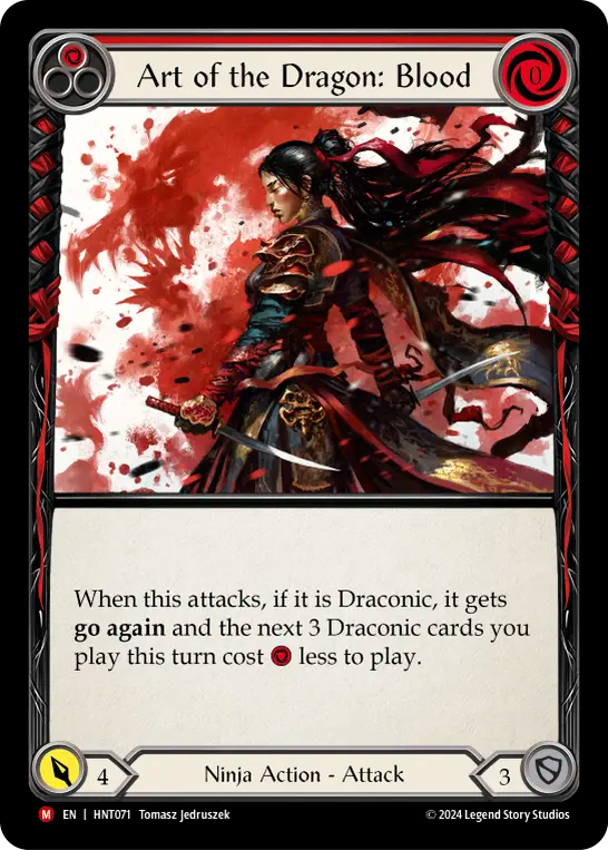 [Ninja]竜の技：血/Art of the Dragon: Blood [HNT][Rainbow Foil]