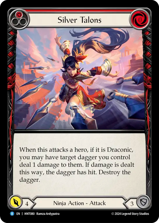 [Ninja]銀の鋭爪/Silver Talons [赤][HNT][Rainbow Foil]