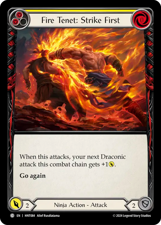 [Ninja]炎の教義：口火/Fire Tenet: Strike First [黄][HNT][Rainbow Foil]