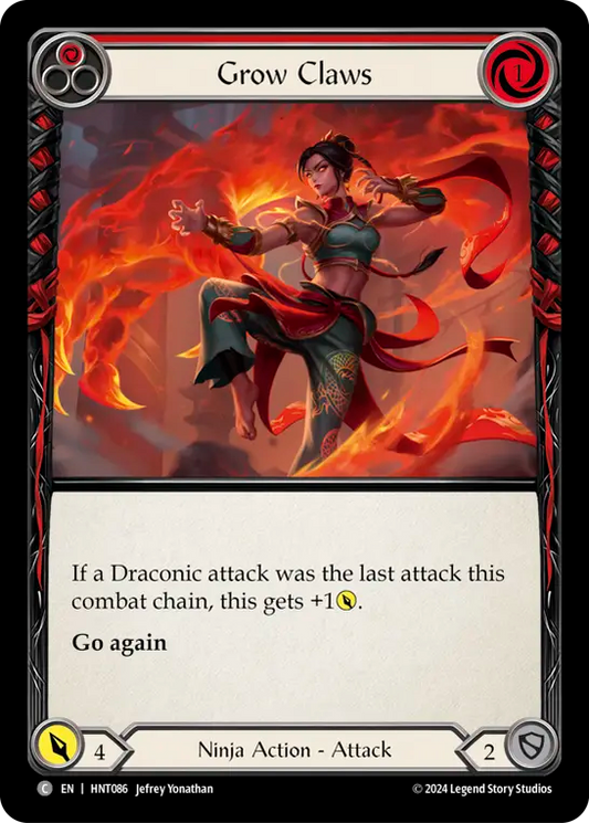 [Ninja]爪の増進/Grow Claws [赤][HNT][Rainbow Foil]
