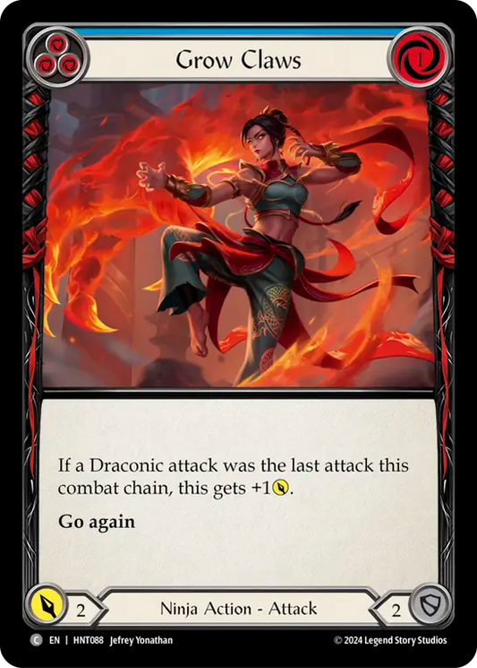[Ninja]爪の増進/Grow Claws [青][HNT][Rainbow Foil]