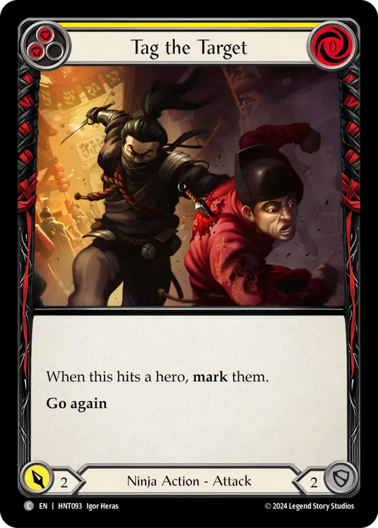 [Ninja]目標補捉/Tag the Target [黄][HNT][Rainbow Foil]
